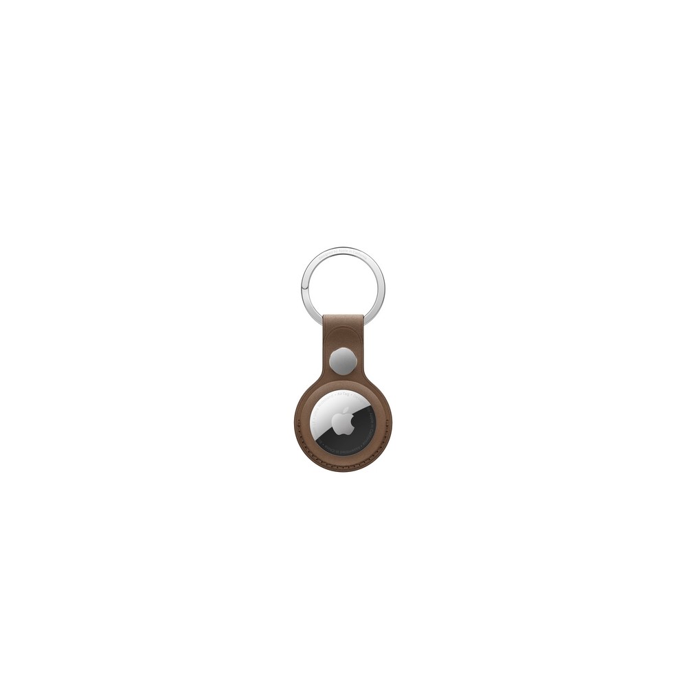 AIRTAG FINEWOVEN KEY RING - TAUPE