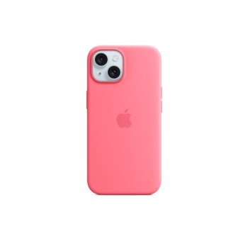 Custodia in silicone iPhone 15 Plus con MagSafe \\ Rosa