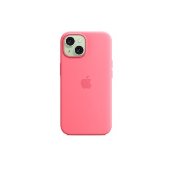 Custodia in silicone iPhone 15 Plus con MagSafe \\ Rosa