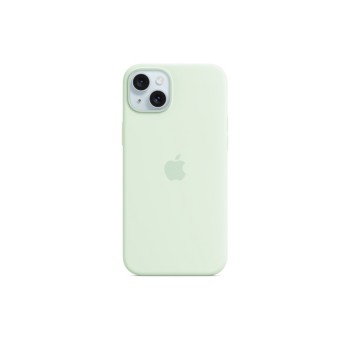 CUSTODIA IN SILICONE IPHONE 15 PLUS CON MAGSAFE \\ MENTA FREDDA