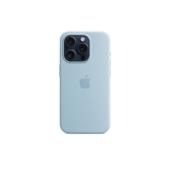 CUSTODIA IN SILICONE IPHONE 15 PRO CON MAGSAFE - BLU CHIARO