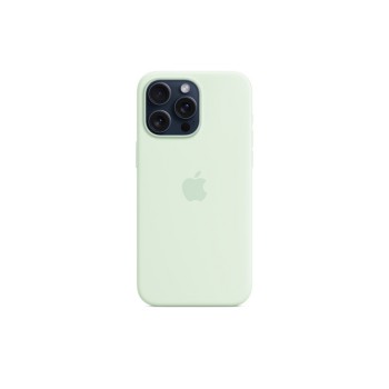 CUSTODIA IN SILICONE PER IPHONE 15 PRO MAX CON MAGSAFE \\ MENTA FREDDA