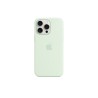 CUSTODIA IN SILICONE PER IPHONE 15 PRO MAX CON MAGSAFE \\ MENTA FREDDA