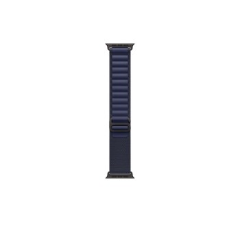 49mm Navy Alpine Loop - Small - Black Titanium Finish