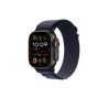 49mm Navy Alpine Loop - Small - Black Titanium Finish