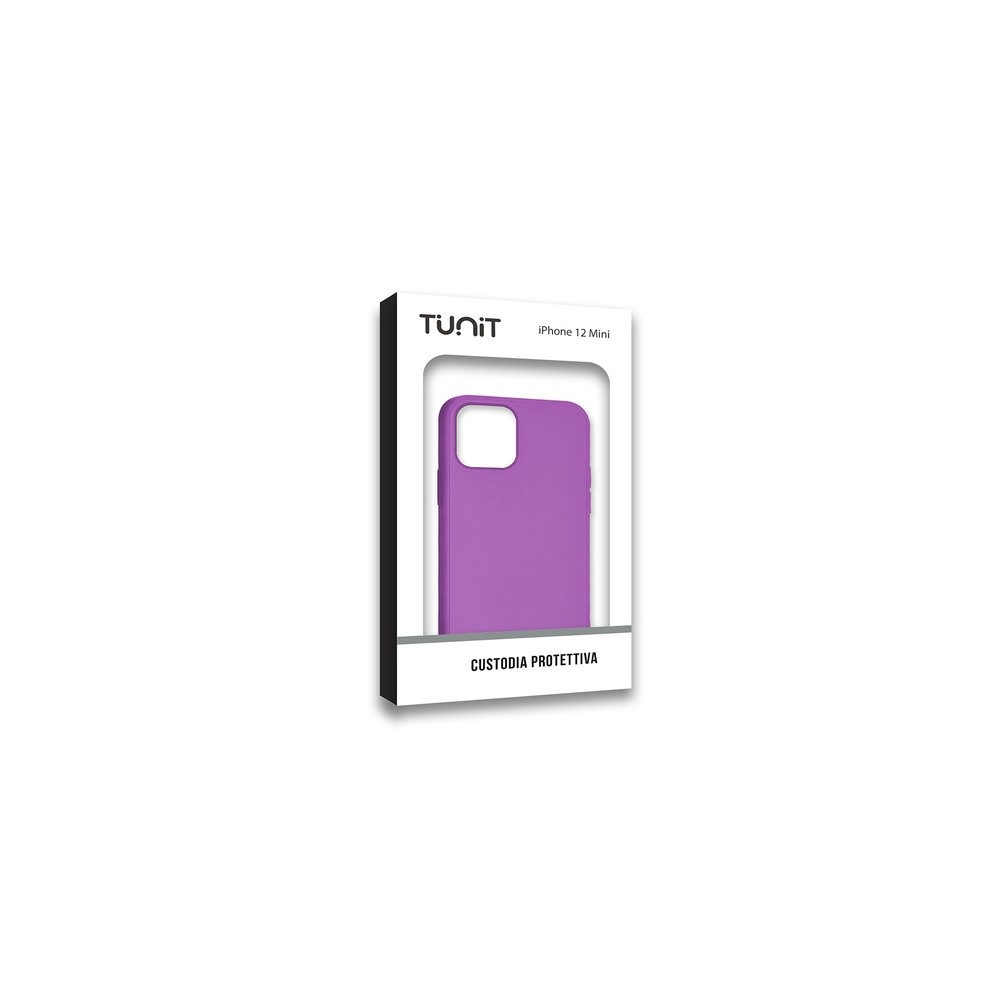 Cover in microfibra e silicone per iPhone 12 Mini - Campanula