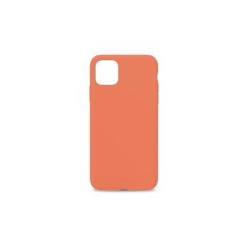 Cover in microfibra e silicone per iPhone 12 Mini - Peach