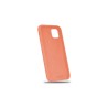 Cover in microfibra e silicone per iPhone 12 Mini - Peach
