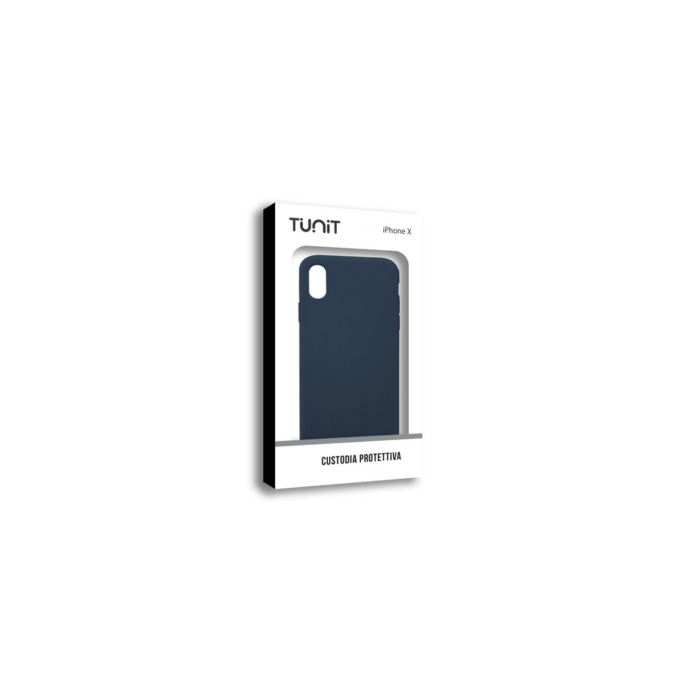 Tunit Micro Fiber - iPhone X/Xs \\ Custodia protettiva - Dark Blue