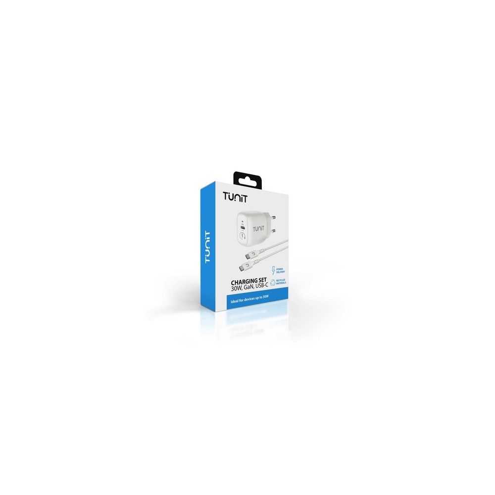 Charging set | alimentatore 30W + cavo \\ USB-C - Realizzati con materiali riciclati
