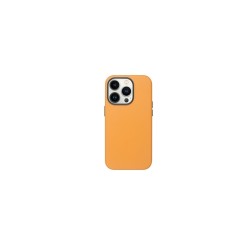 Cover per iPhone 14 Pro in pelle sintetica, MagSafe compatibile - Yellow