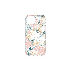 Kate Spade New York Protective Hardshell Case for iPhone 13 - Multi Floral/Rose/Pacific Green/Clear/Cream with Stones