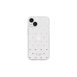 Kate Spade New York Protective Hardshell Case for iPhone 13 - Pin Dot Ombre/Pink/Clear