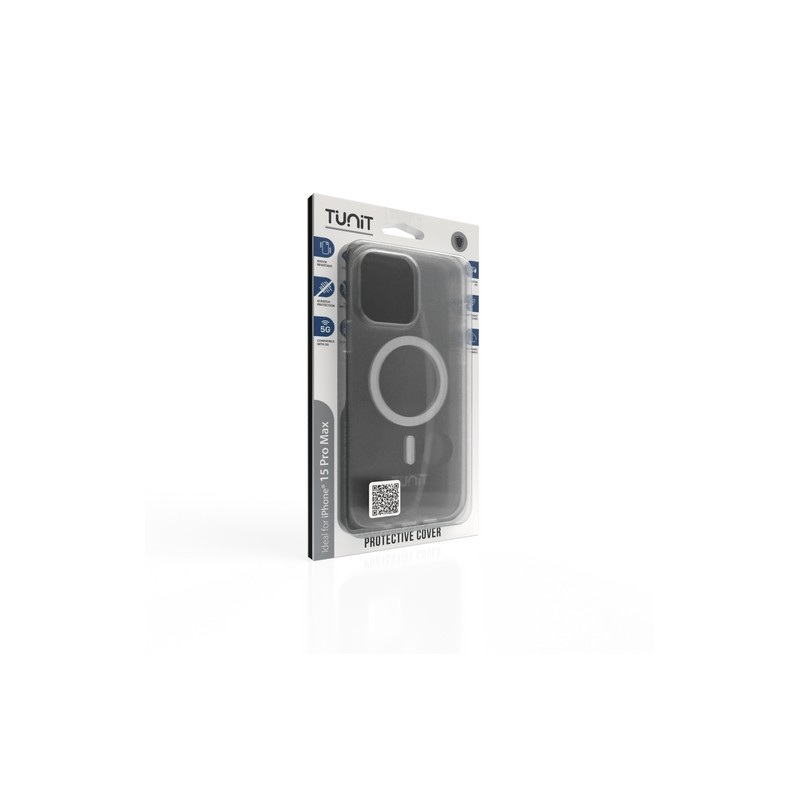 CUSTODIA IN POLICARBONATO COMPATIBILE CON MAGSAFE PER IPHONE 15 PRO MAX - TRASPARENTE