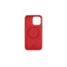 CUSTODIA IN SILICONE COMPATIBILE CON MAGSAFE PER IPHONE 15 PRO MAX - RED