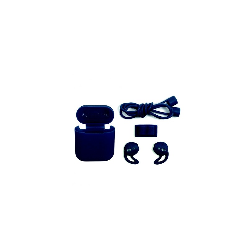 TUNIT Cover AirPods Apple 1a e 2a Generazione in Silicone - Blue Navy